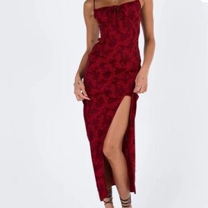 Princess Polly Noda Maci Burgundy Dress